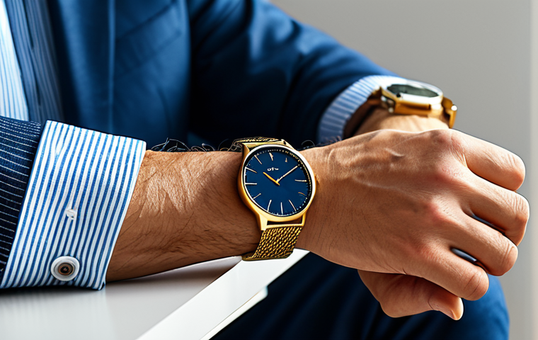 스마트워치와 아날로그 시계 비교 - Timeless Elegance vs. Modern Tech**

"A split image showcasing a classic analog watch with a leather...