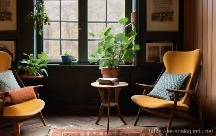 디지털과 아날로그 데이터 처리 - **Prompt 1: The Embrace of Analog Comfort**
    *   **Description:** A serene, cozy indoor setting, ...